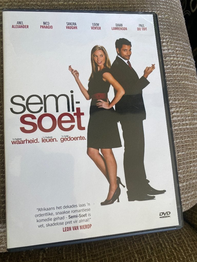 Semi-Soet DVD - Zuid-Afrikaanse Romantische Komedie, Bonusmateriaal, Alle leeftijden, Zo goed als nieuw, Ophalen of Verzenden