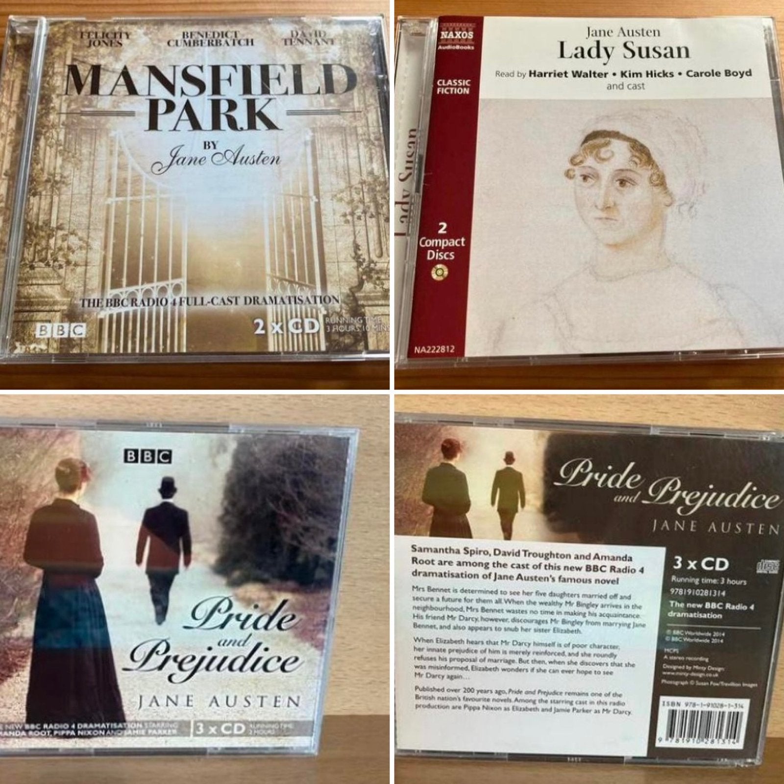 Cd’s Jane Austen audio books - Pride & Prejudice Mansfield, Verzenden, Cd