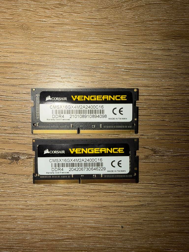 Corsair Vengeance 16GB DDR4 SODIMM RAM – 2x8GB – 2400MHz, DDR4, Ophalen of Verzenden, Zo goed als nieuw, Laptop