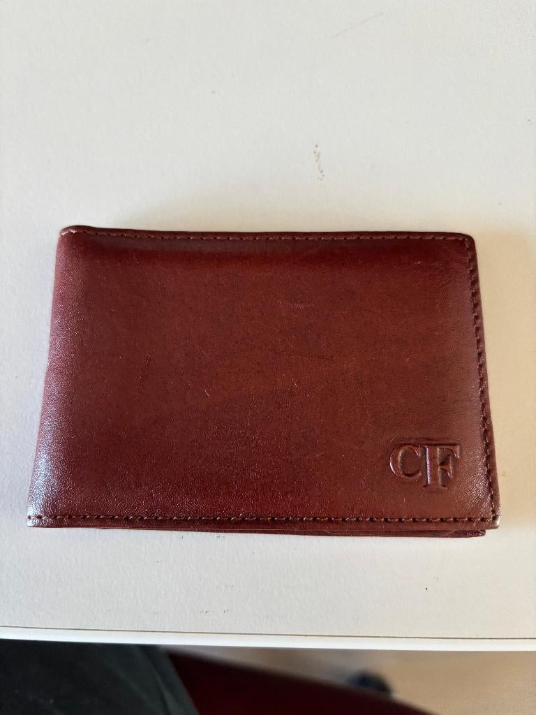 Lederen pasjes etui (Claudio Ferrici), Ophalen of Verzenden, Zo goed als nieuw, Zwart
