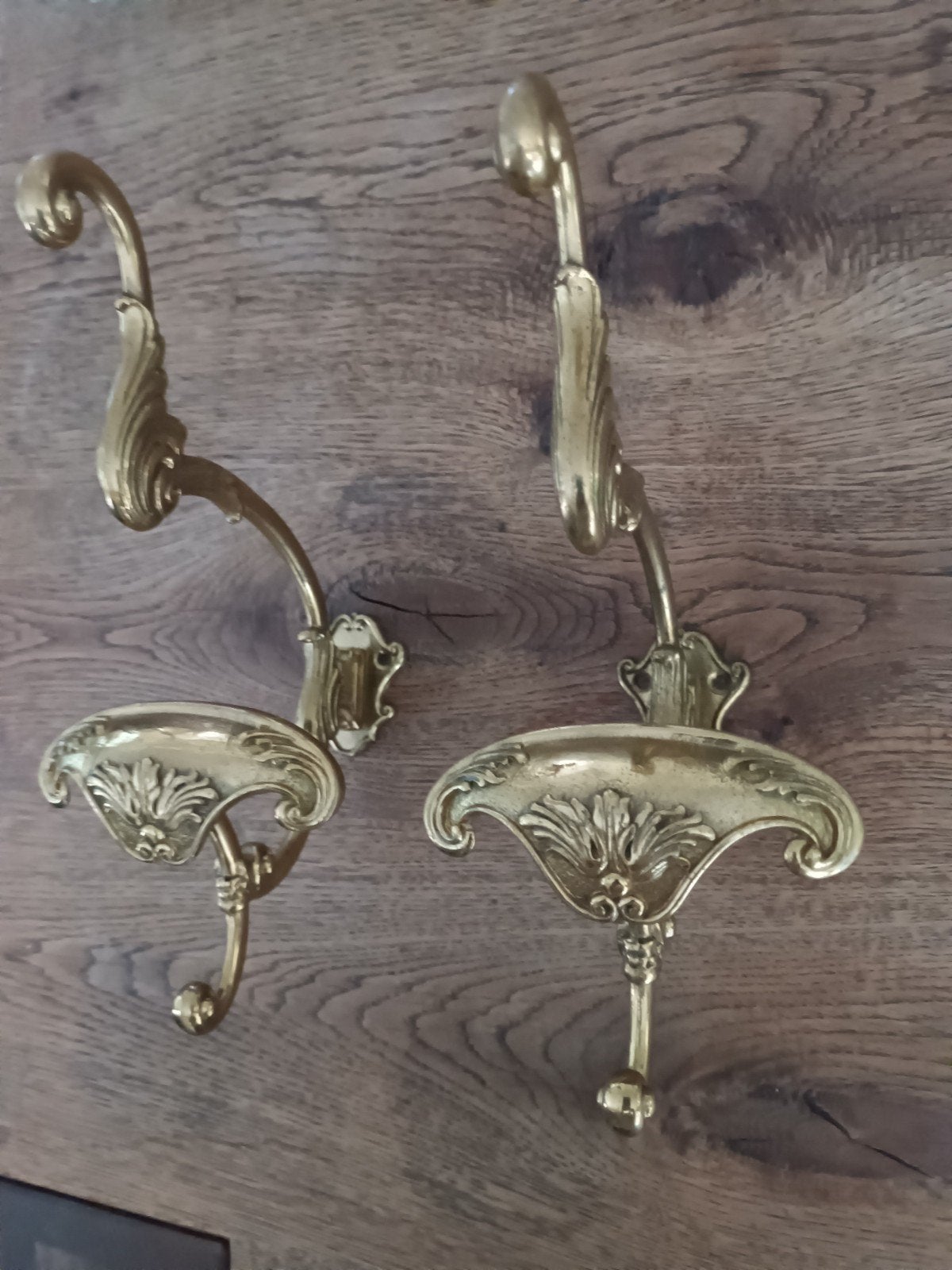 Vintage koperen kapstokhaken Italy, Ophalen of Verzenden, Gebruikt