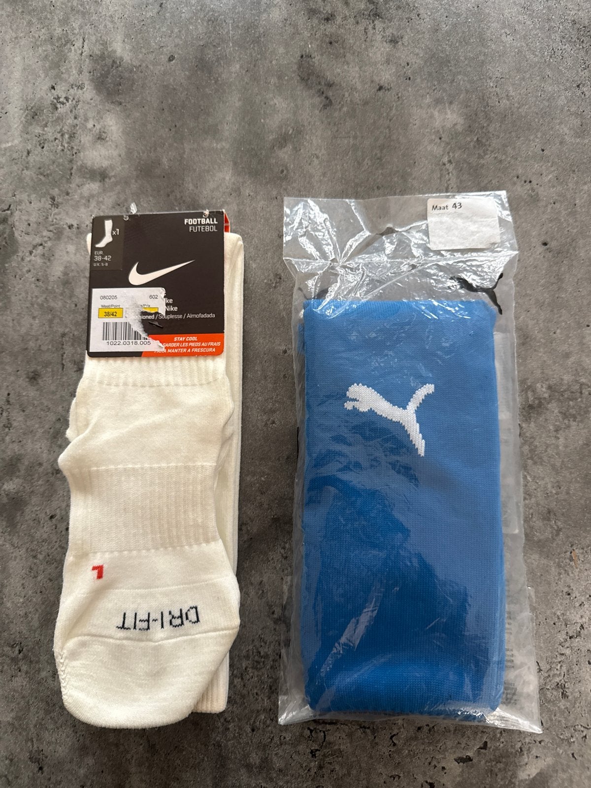 Nike Dri-FIT Voetbalsokken & Puma Voetbalkousen, Ophalen of Verzenden, Nieuw, Maat 39 t/m 42, Wit