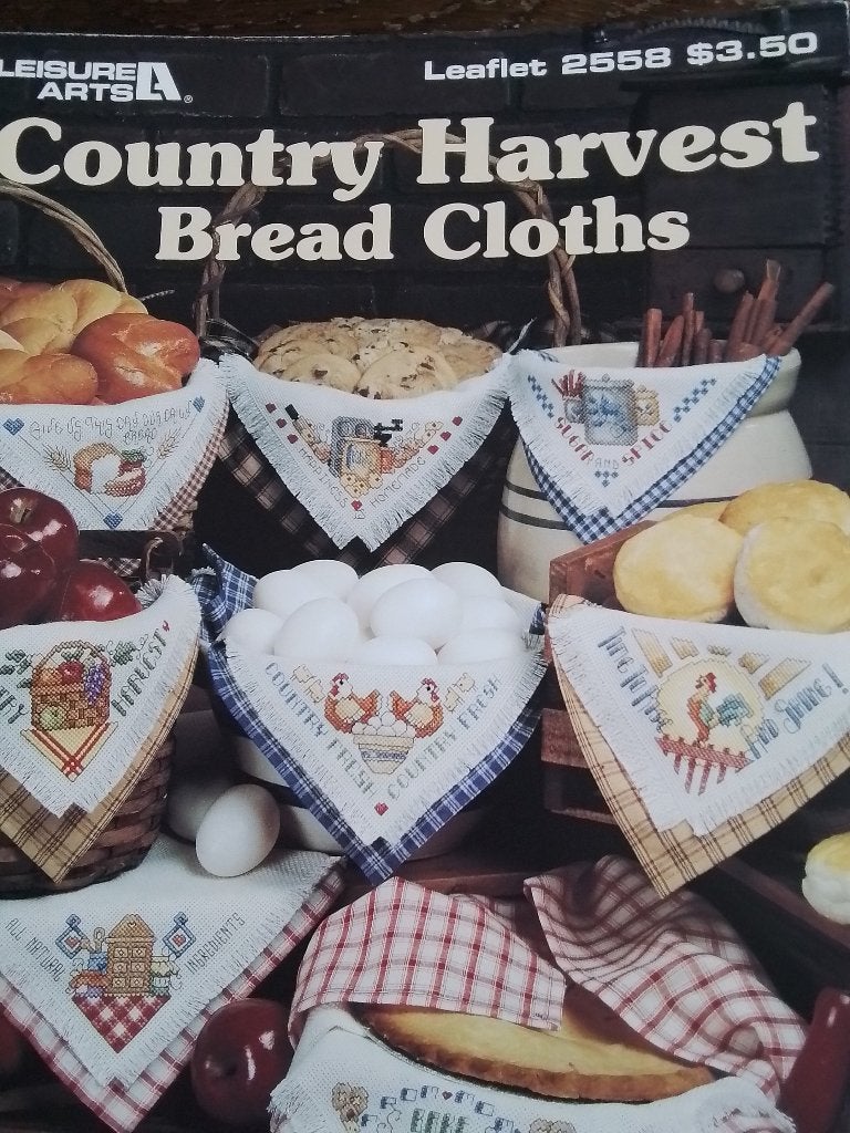 Borduurpatroon van leisure arts, country harvest broad cloth, Ophalen of Verzenden, Zo goed als nieuw, Handborduren, Patroon