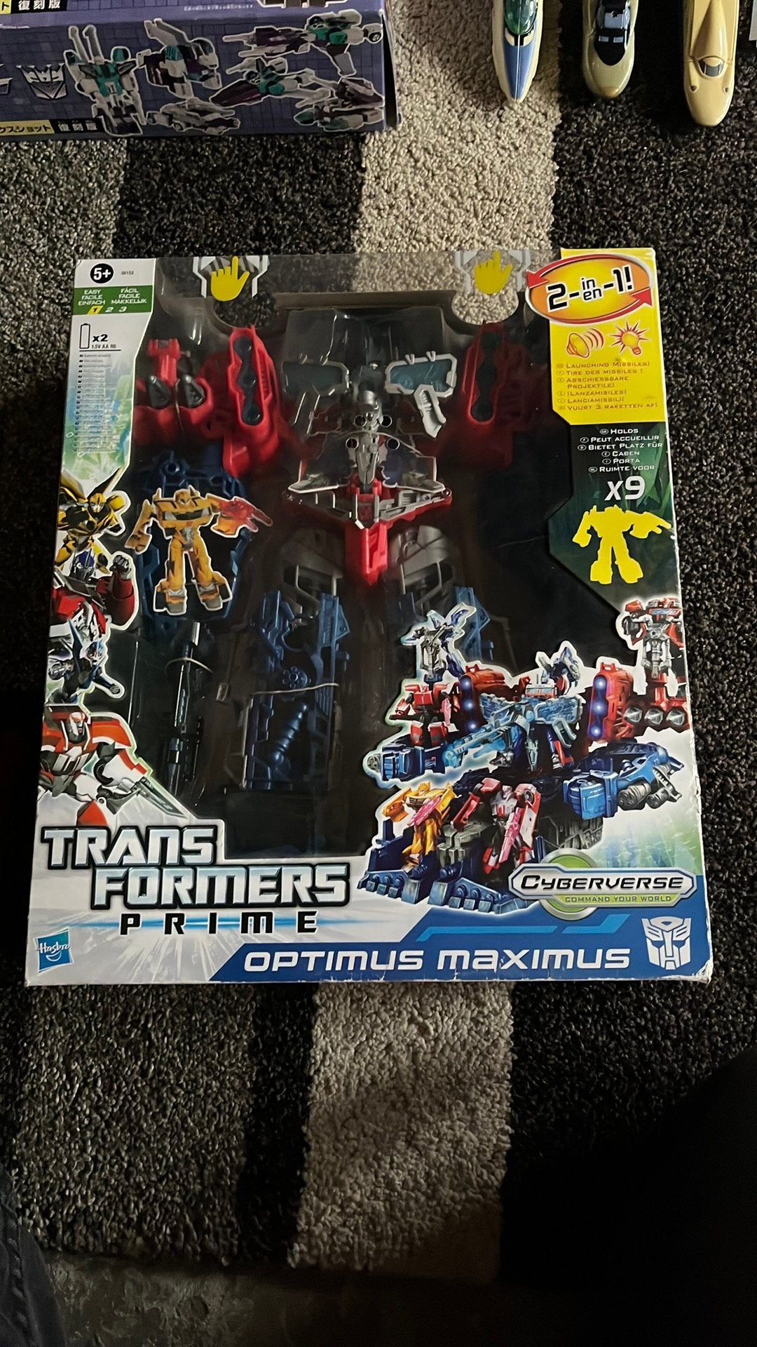 Transformers Prime Cyberverse Optimus Maximus., Verzamelen, Overige generaties, Ophalen of Verzenden, Zo goed als nieuw, Autobots