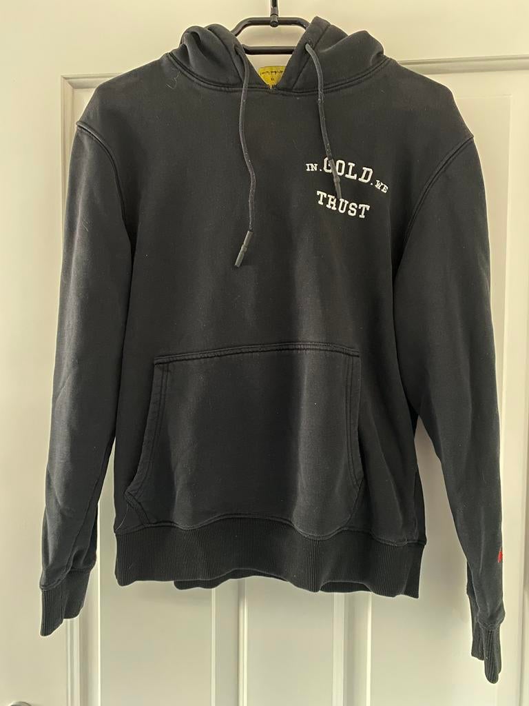 In gold we trust hoodie maat s, Ophalen of Verzenden, Gedragen, Maat 46 (S) of kleiner, Zwart