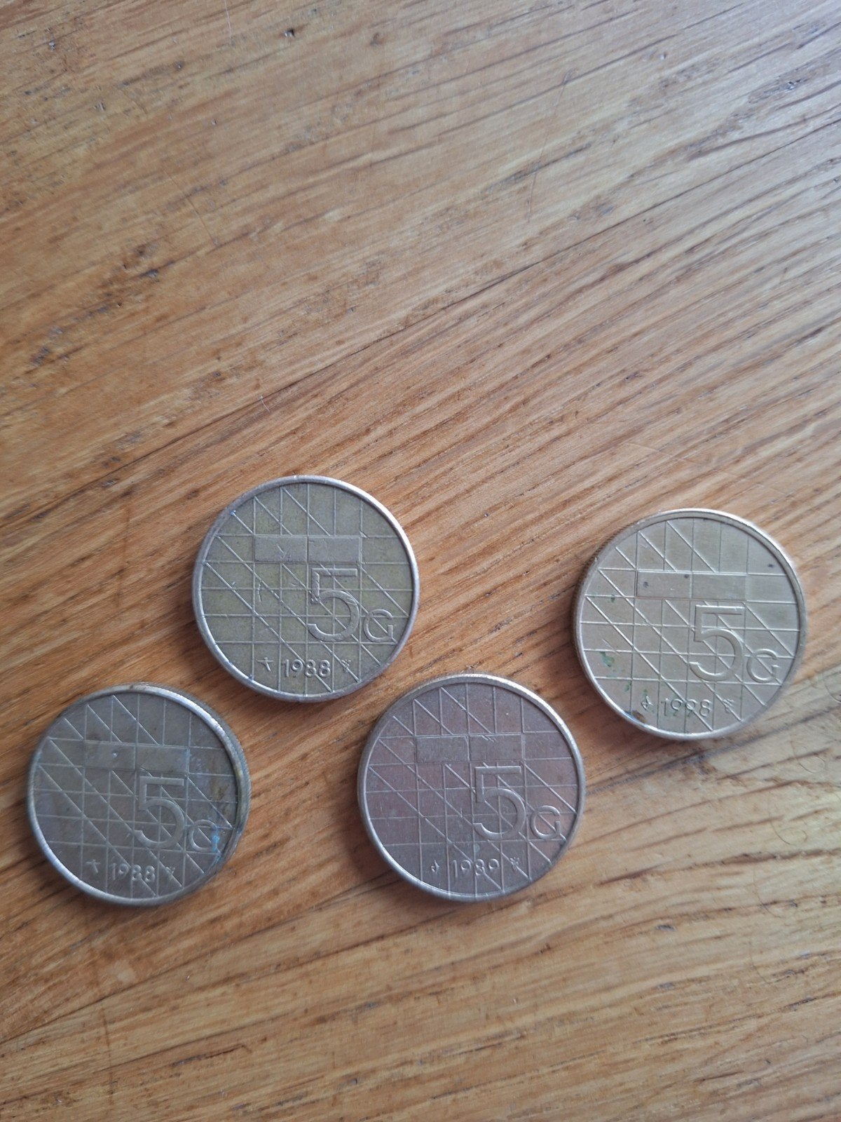 Set van 4 Nederlandse 5 gulden munten Koningin Beatrix, Ophalen of Verzenden, Koningin Beatrix, 5 gulden, Setje