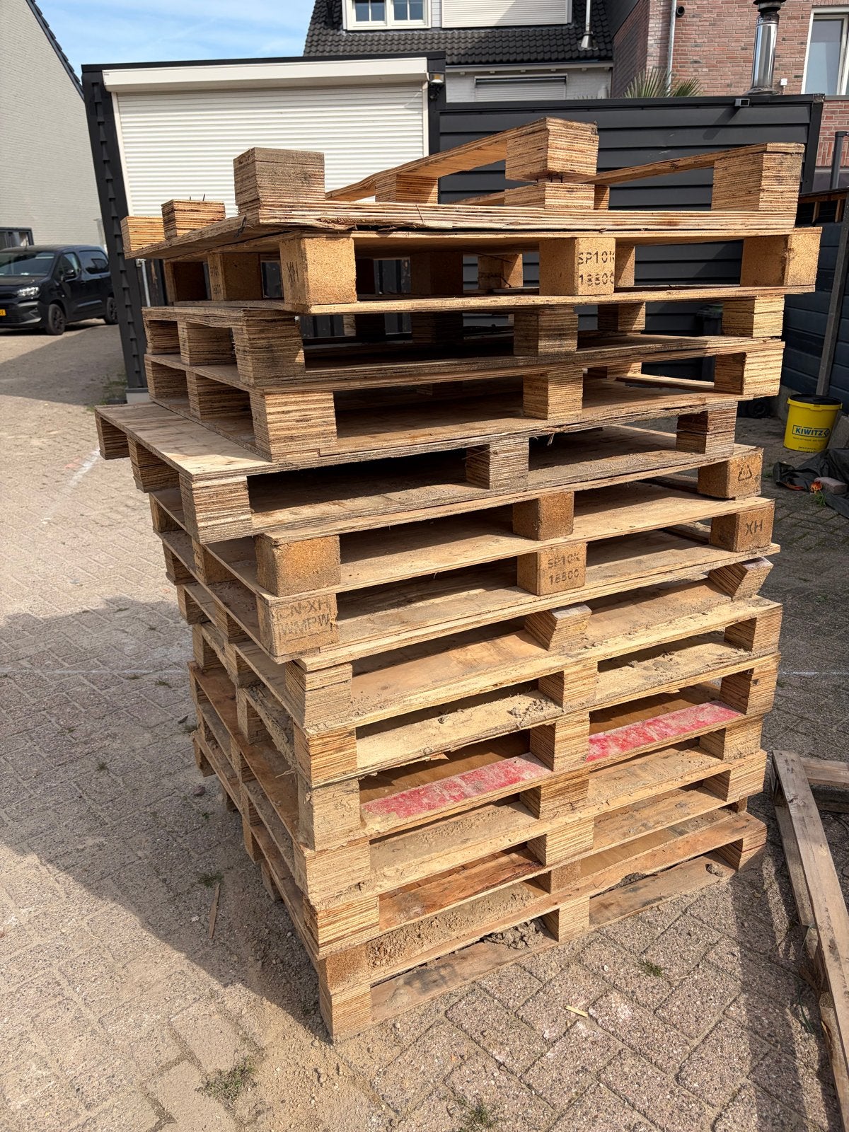 Pallets 100x120 cm - Ruim 20 stuks, Ophalen, Gebruikt, 100 cm of meer, 60 cm of meer