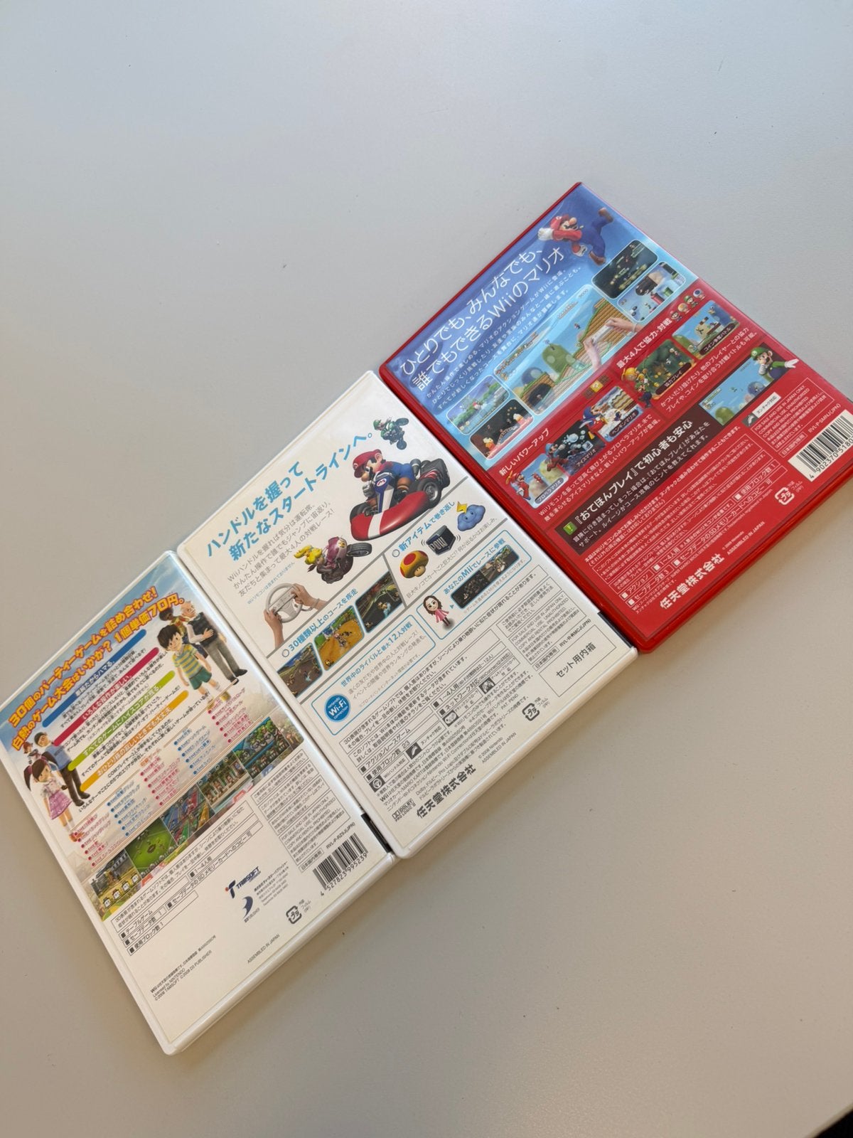 3 Japanse Nintendo Wii Games Mario Kart Mario Bros JPN Japan, 1 speler, Ophalen of Verzenden, Zo goed als nieuw, H