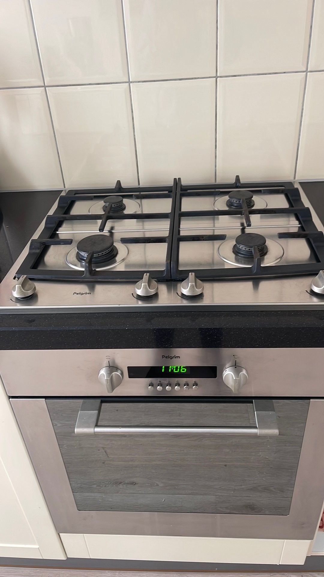 Inbouw 4 pits gaskookplaat, Ophalen, Gebruikt, 4 kookzones, Inbouw