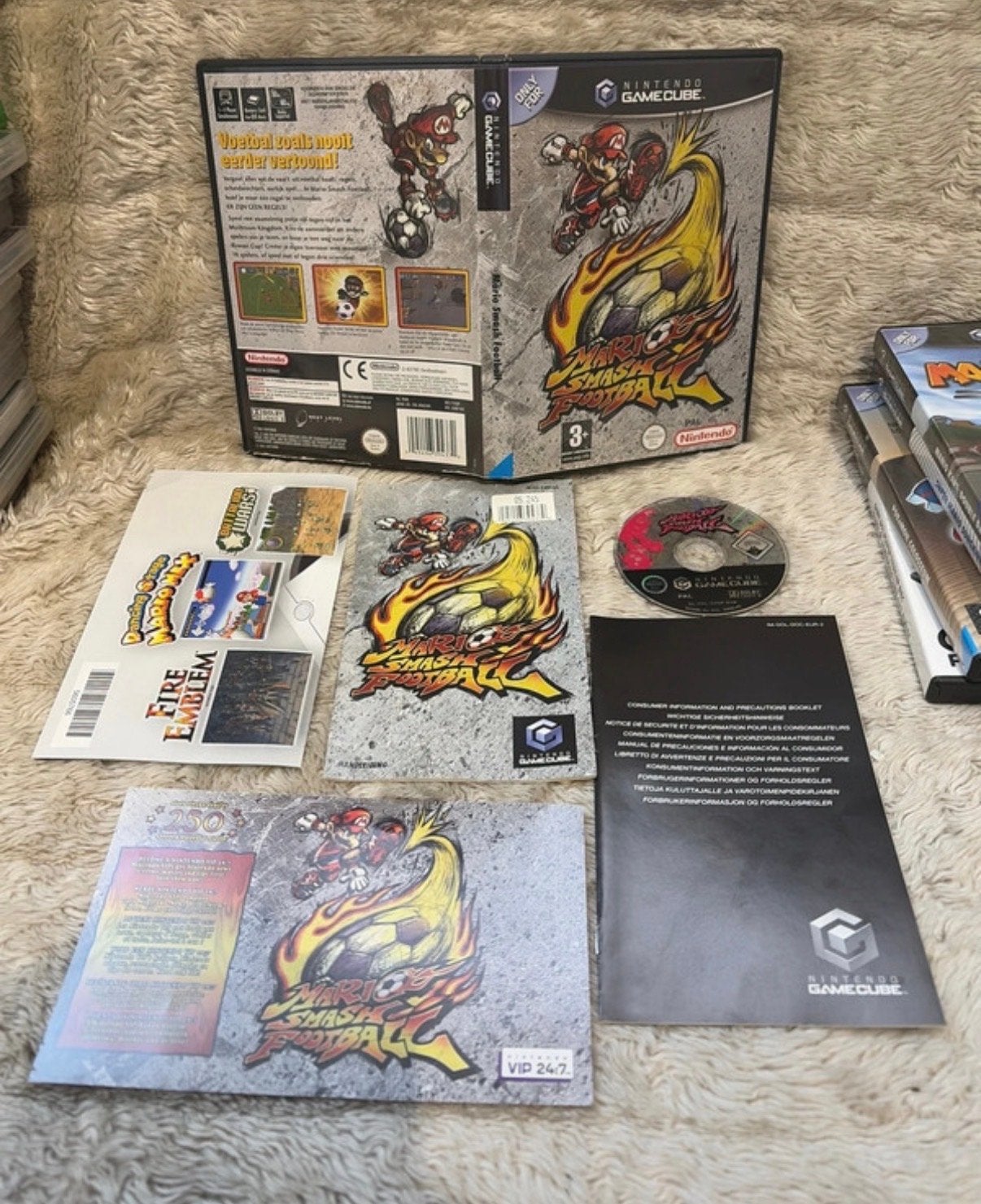 Mario Smash Football GameCube (Zeldzame conditie Nieuwstaat), Spelcomputers en Games, Games | Nintendo GameCube, Eén computer