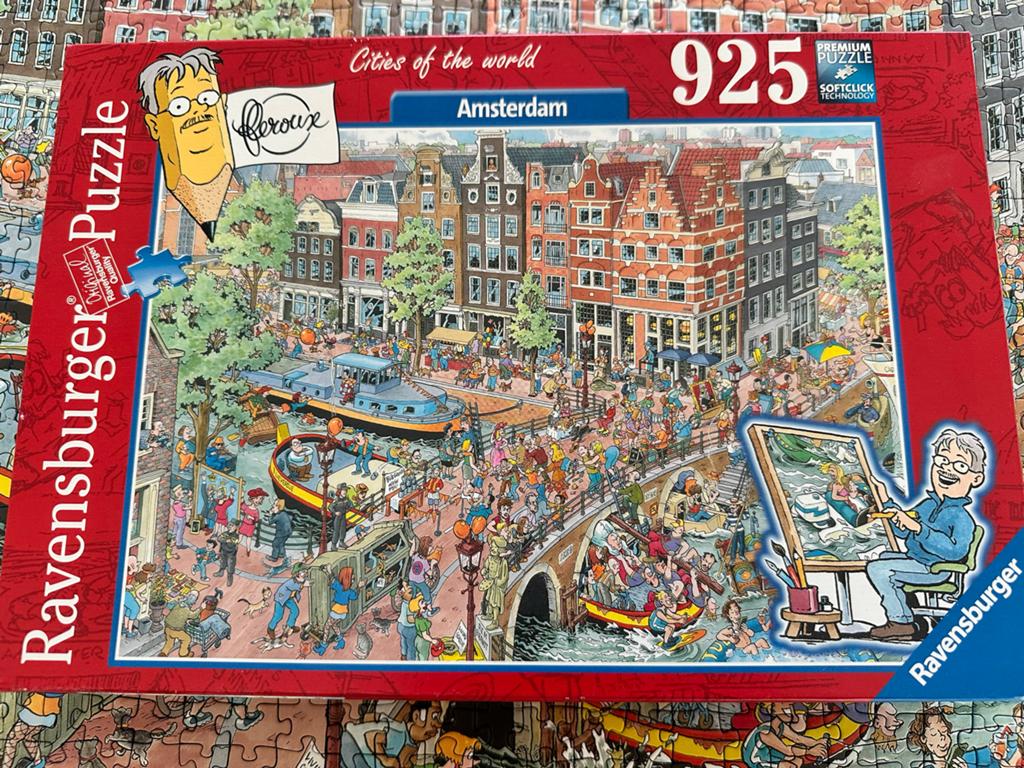 Ravensburger Puzzel Cities of the World Amsterdam 925 stukje, Ophalen of Verzenden, 500 t/m 1500 stukjes, Zo goed als nieuw, Legpuzzel