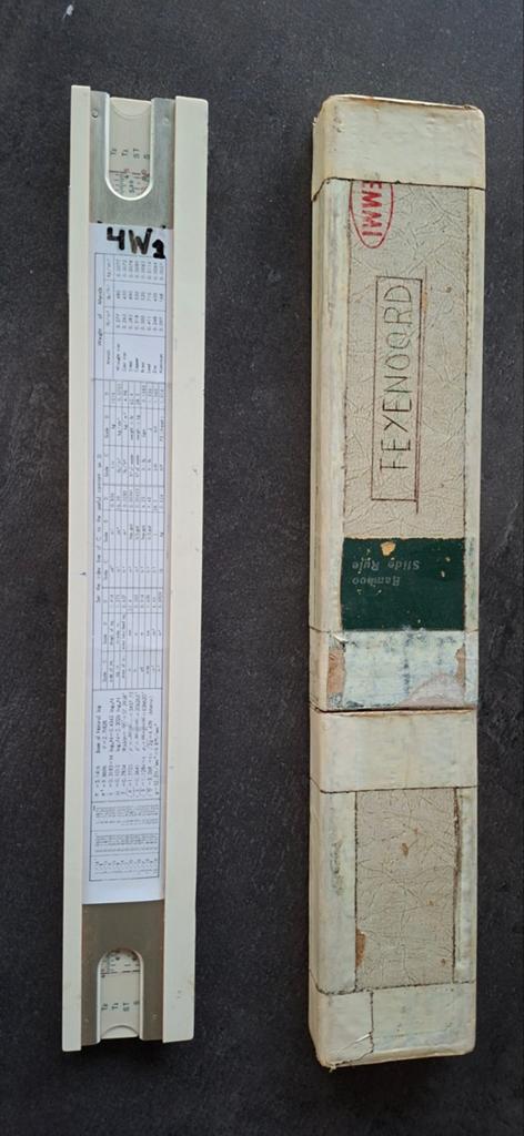 Vintage Rekenliniaal  Hemmi uit Japan., Ophalen of Verzenden