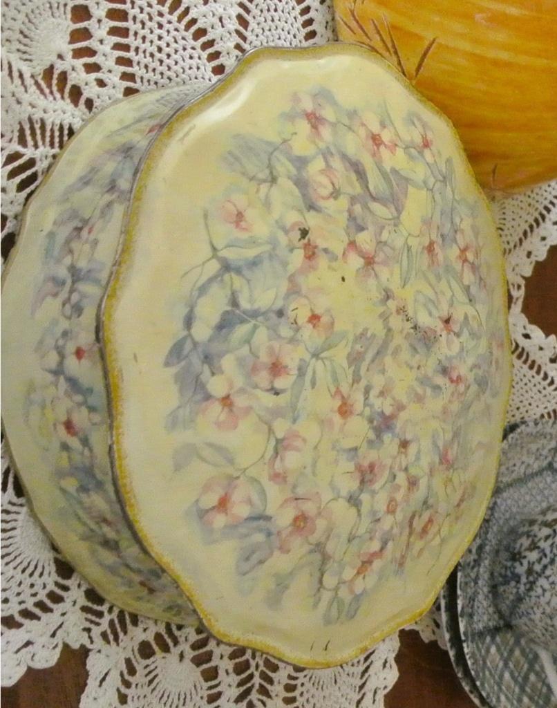 Vintage bloemen koektrommel grootmoeders oma's tijd 60/70, Antiek en Kunst, Antiek | Woonaccessoires, Ophalen of Verzenden