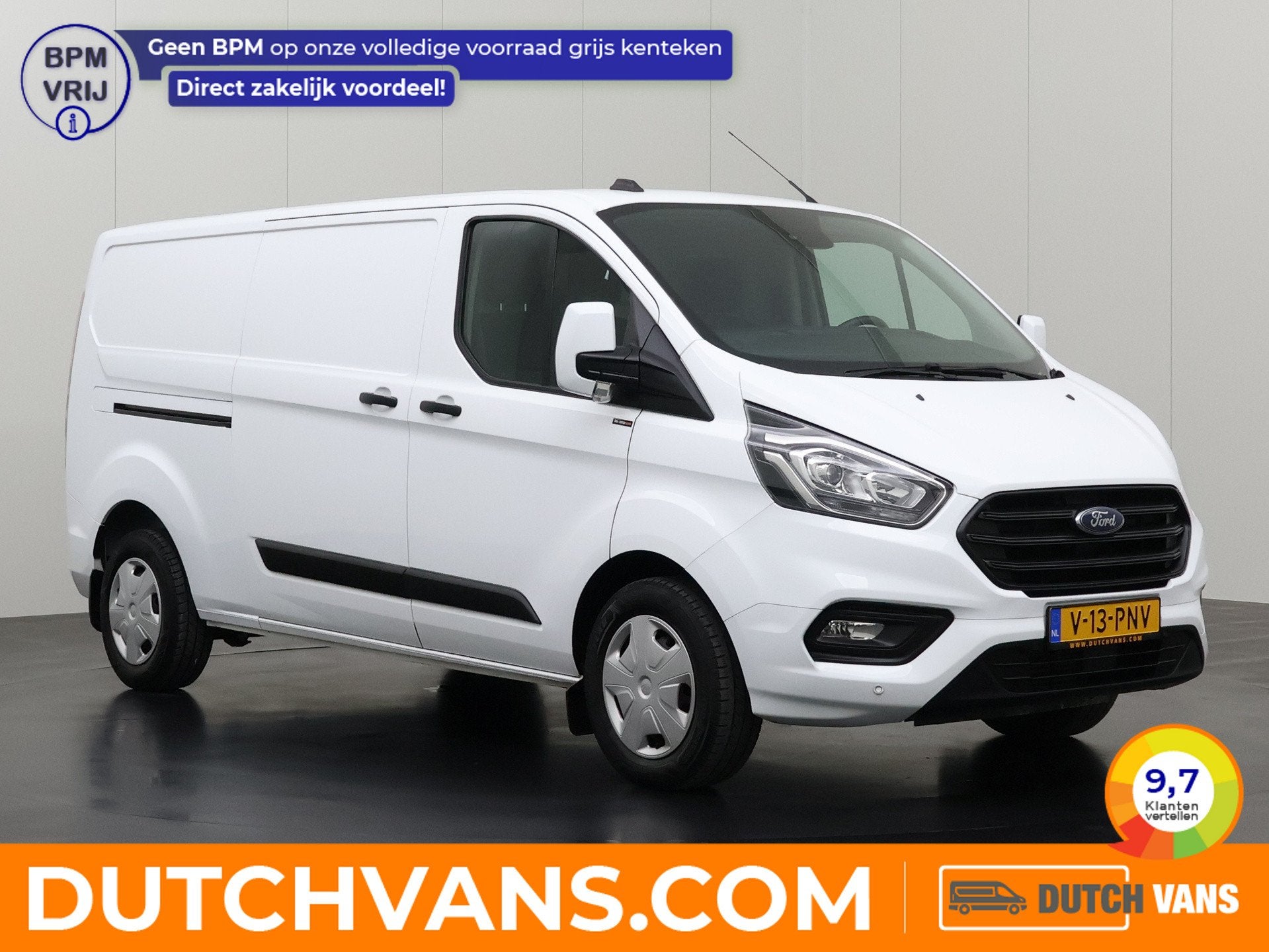 Ford Transit Custom 2.0TDCI 130PK Lang | Airco | Cruise | 3-, Voorwielaandrijving, Gebruikt, 4 cilinders, 2037 kg