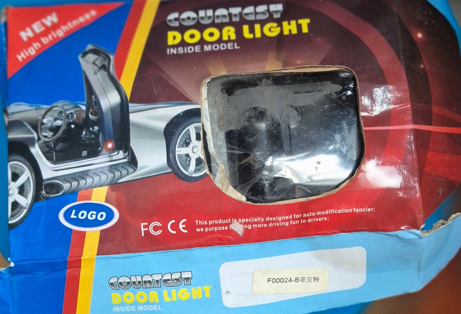 Fiat Courtesy Deurverlichting LED Logo Projector, Auto diversen, Ophalen of Verzenden, Zo goed als nieuw