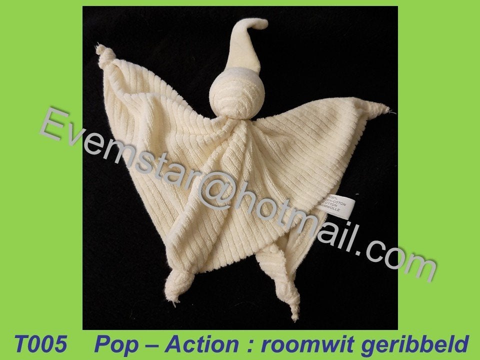 T005 Pop - Action : roomwit badstof tutpopje, Ophalen, Zo goed als nieuw, Overige typen