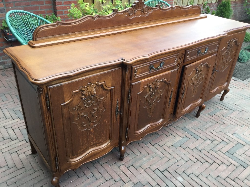 Queen Ann Baroque Stijl Dressoir, Huis en Inrichting, Kasten | Dressoirs, Ophalen, Met deur(en), Zo goed als nieuw, 200 cm of meer