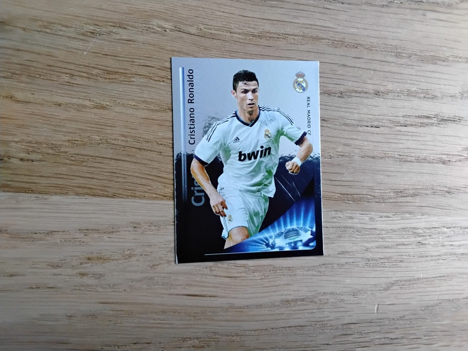 Panini Sticker Cristiano Ronaldo Champions League 2012/2013, Ophalen of Verzenden, Zo goed als nieuw, Buitenlandse clubs, Poster, Plaatje of Sticker