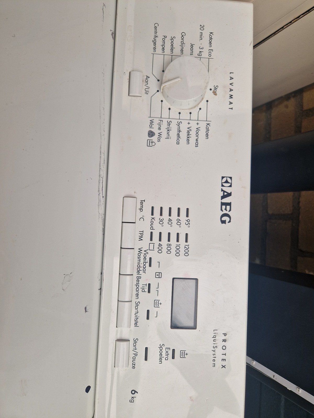 AEG Bovenlader Wasmachine 6kg 1200/1600 toeren, Witgoed en Apparatuur, Wasmachines, 1200 tot 1600 toeren, Minder dan 85 cm, 4 tot 6 kg