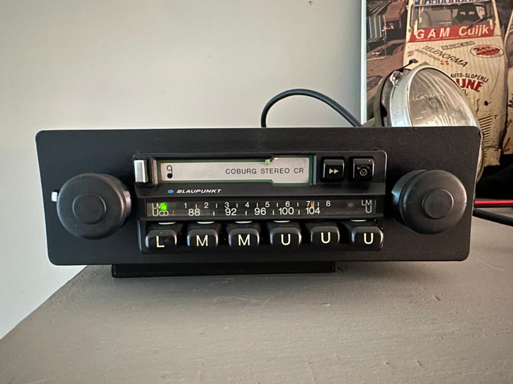 Blaupunkt Coburg auto radio oldtimer - werkend!, Ophalen of Verzenden, Zo goed als nieuw