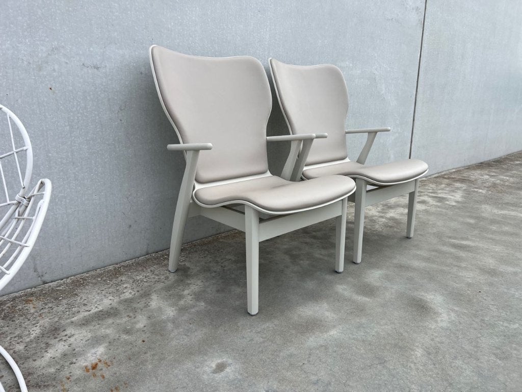 Artek domus lounge fauteuil, 6x, Verzenden, Zo goed als nieuw, Leer, Design