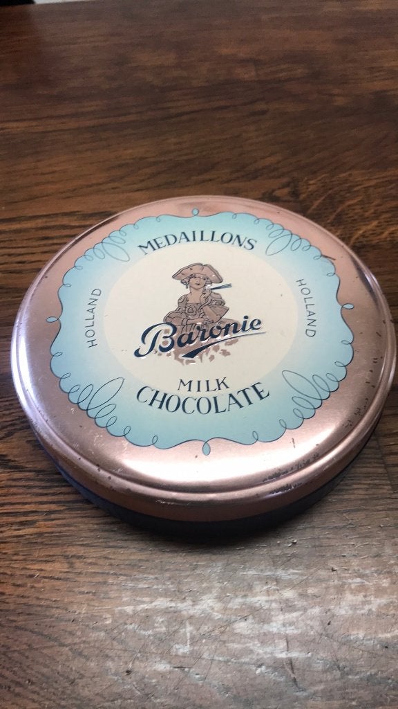 Baronie chocolade blik, Verzamelen, Blikken, Ophalen of Verzenden, Zo goed als nieuw, Overige