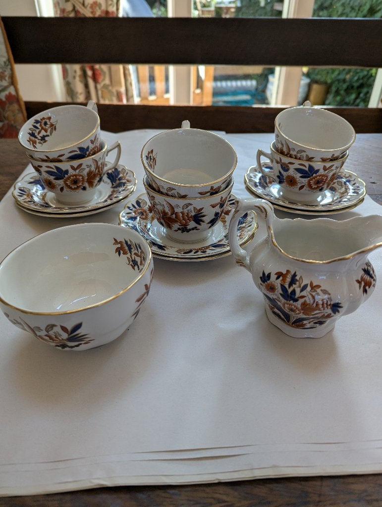 Antiek Engels servies – Booths "Dovedale" (Imari-stijl), Antiek en Kunst, Ophalen