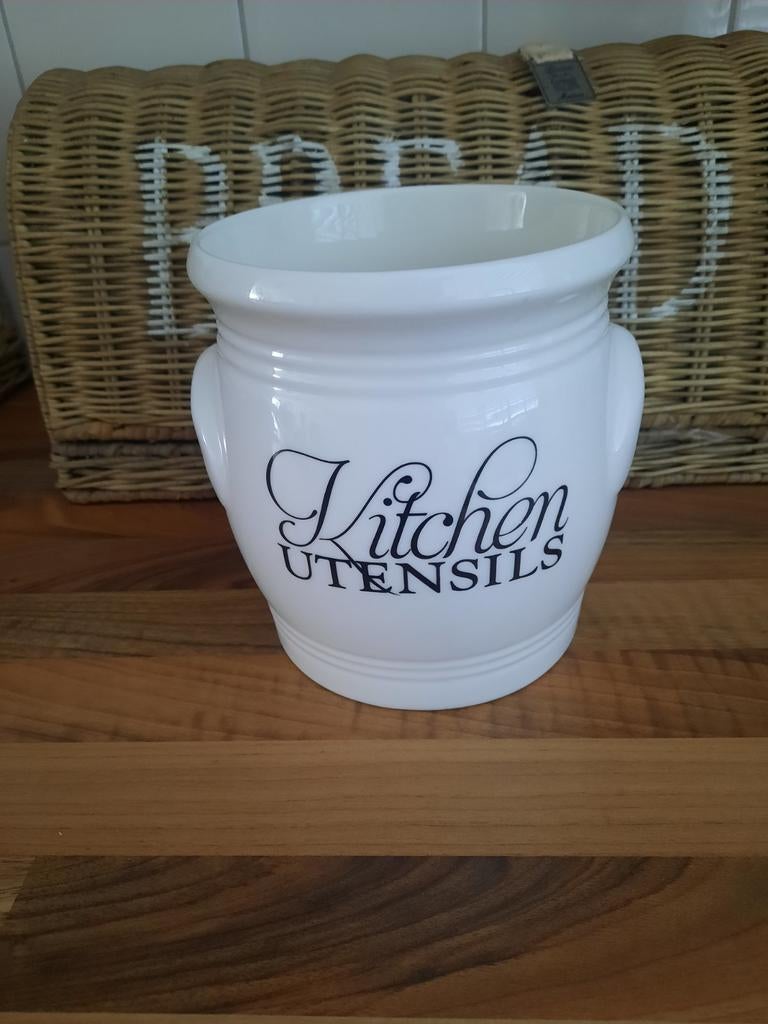 Riviera maison utensils pot, Huis en Inrichting, Ophalen, Overige typen, Overige stijlen, Glas