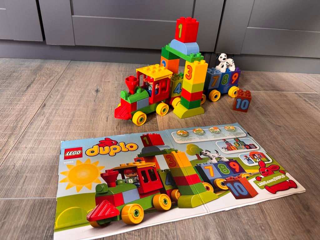 Lego Duplo Getallentrein 10558 - Compleet, Gebruikt, Ophalen of Verzenden, Compleet, Duplo