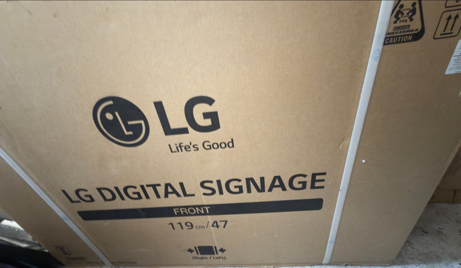 LG Digital Signage 47LV35A-5B - 119 cm/47 inch, Ophalen, LED, 50 Hz, Nieuw