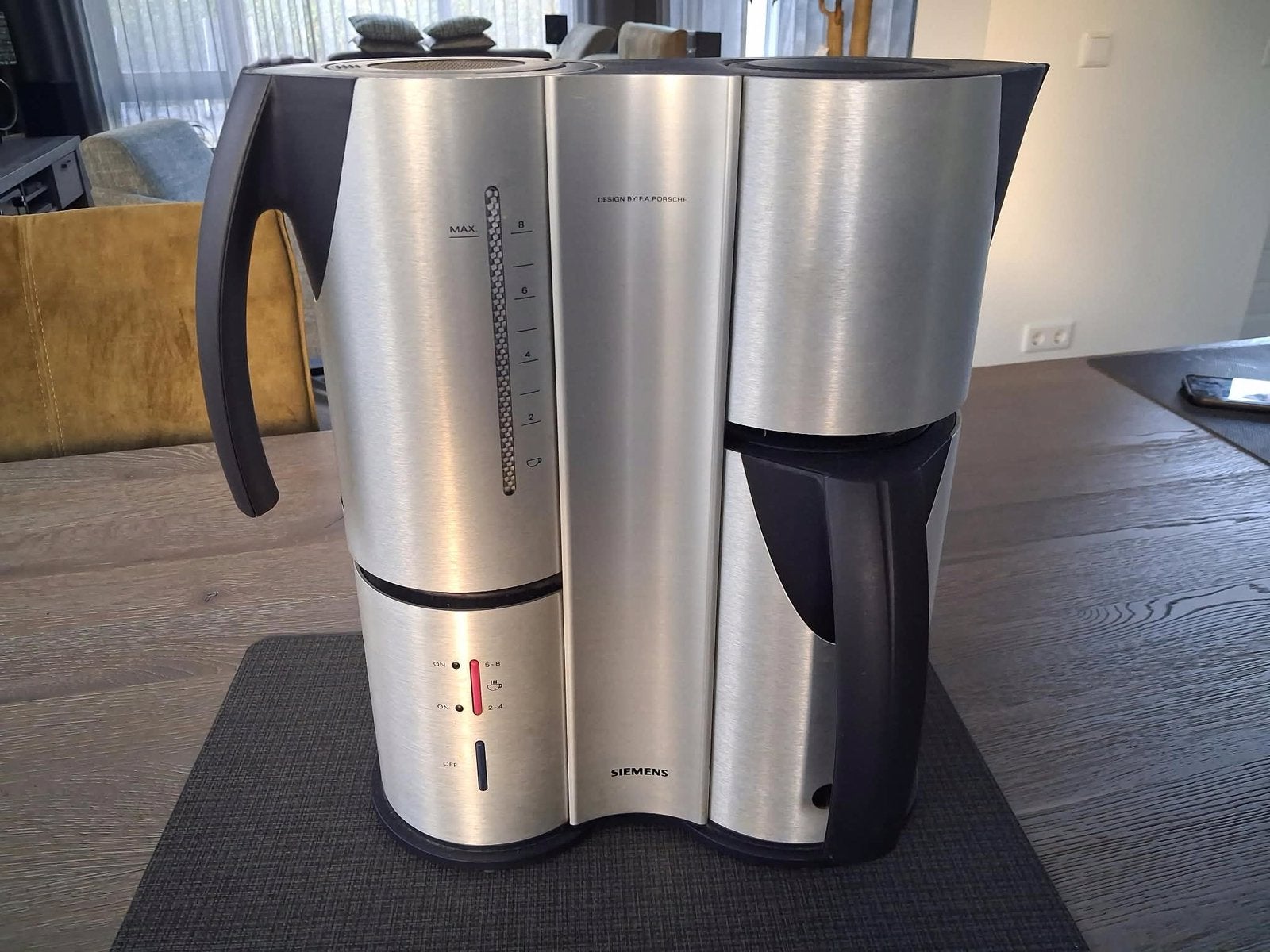 Te koop Siemens porsche design koffieapparaat, Ophalen, Zo goed als nieuw