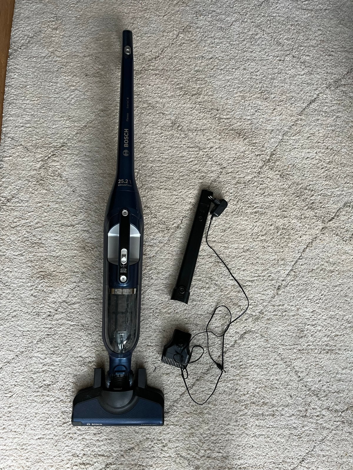 Bosch Flexxo 2in1 BCH3P255 Steelstofzuiger met accessoires, Gebruikt, Bosch, Draadloos, Ophalen of Verzenden