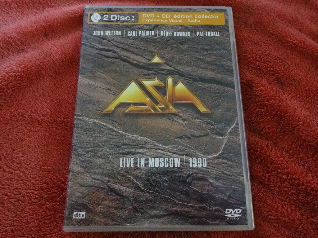 DVD + CD Asia – Live In Moscow 1990, Boxset, Ophalen of Verzenden, Poprock, Zo goed als nieuw