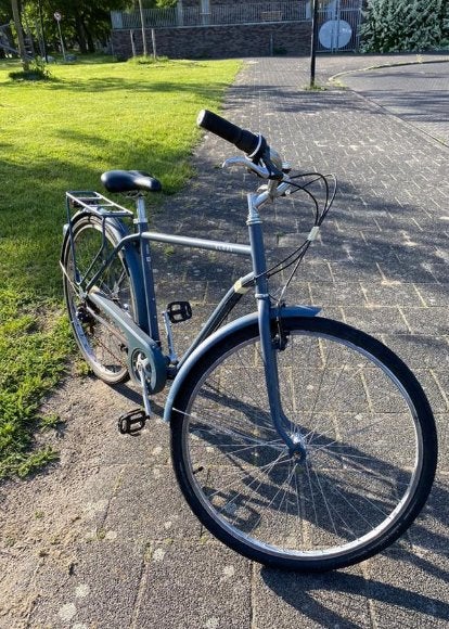 Fiets kleur baby blauw, Overige merken, Minder dan 10 versnellingen, Zo goed als nieuw, Minder dan 49 cm