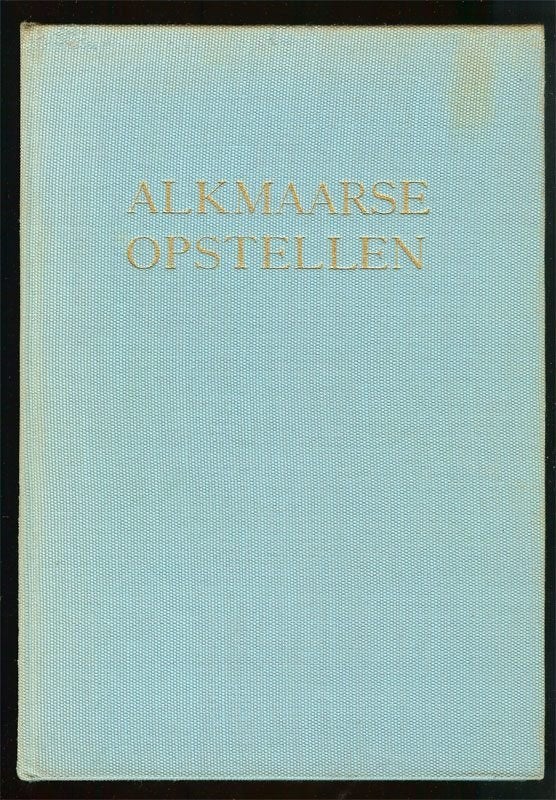 Dr. H.E.van Gelder Alkmaarse Opstellen Vereniging, Ophalen of Verzenden, Gelezen