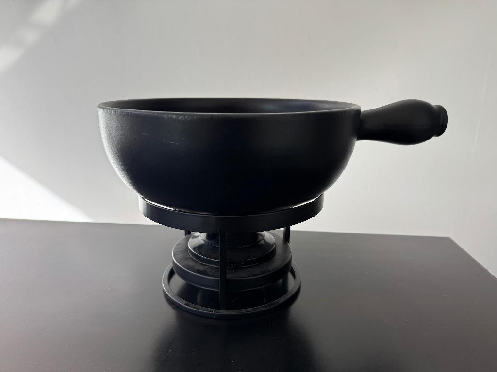 Emile Henry kaasfondue set, Ophalen of Verzenden, Gebruikt, Overige materialen, Overige typen