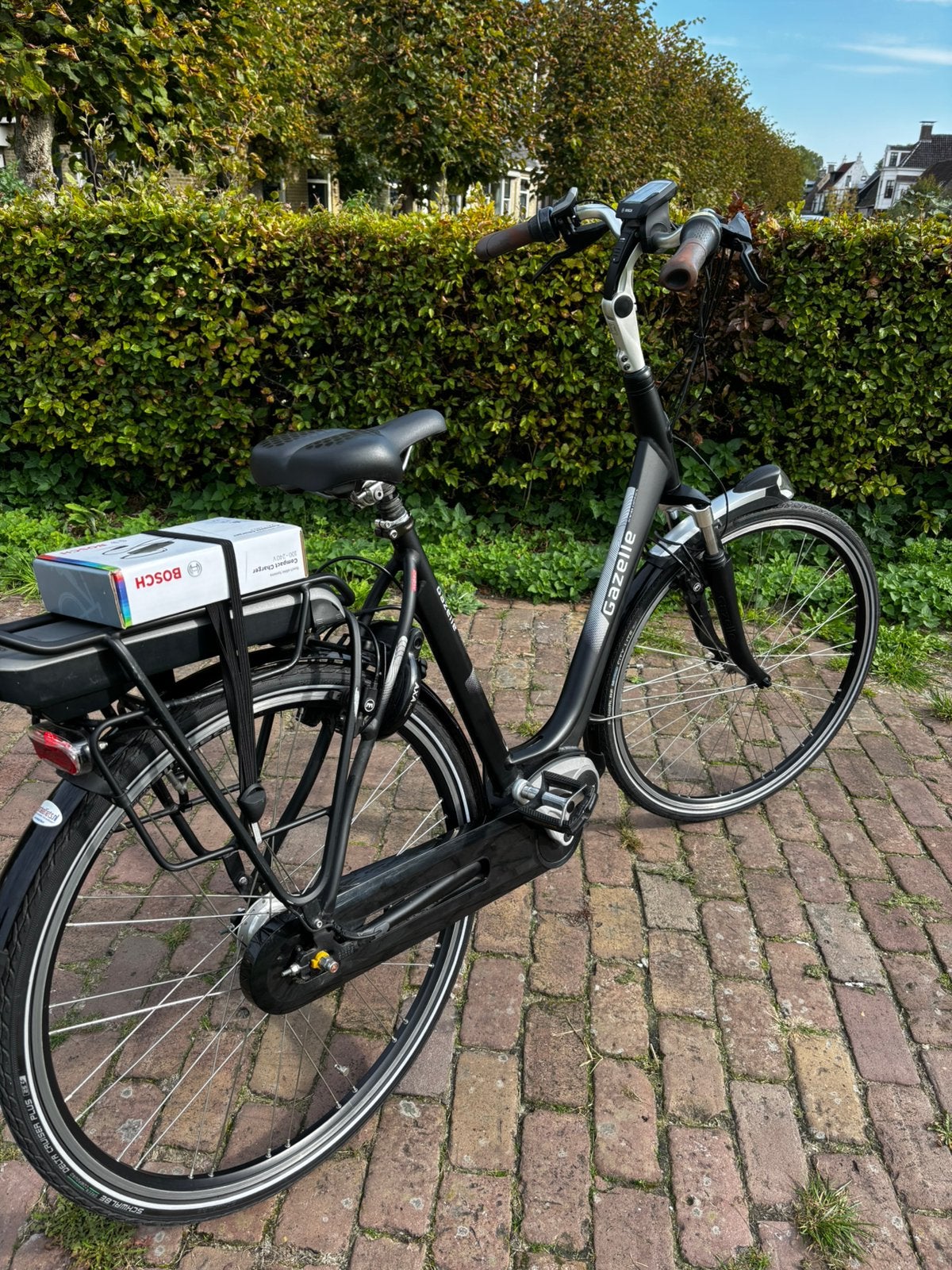 Gazelle Orange Elektrische Fiets Bosch Middemotor, Ophalen, Zo goed als nieuw, 50 km per accu of meer, 55 tot 59 cm