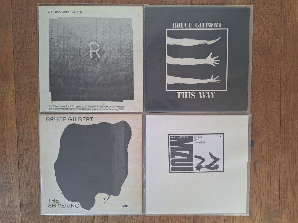 Lot Lps, Bruce Gilbert, eerste 4 uitgaves,1980 T/M 1986,Wire, LP, Ophalen of Verzenden, Zo goed als nieuw, Elektronisch