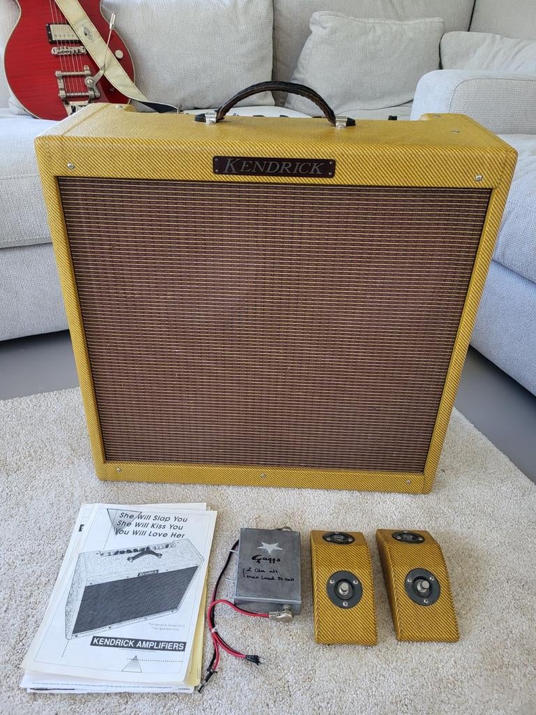Boutique Kendrick 2410 Bassman Reverb, Ophalen of Verzenden, Zo goed als nieuw, Gitaar, Minder dan 50 watt