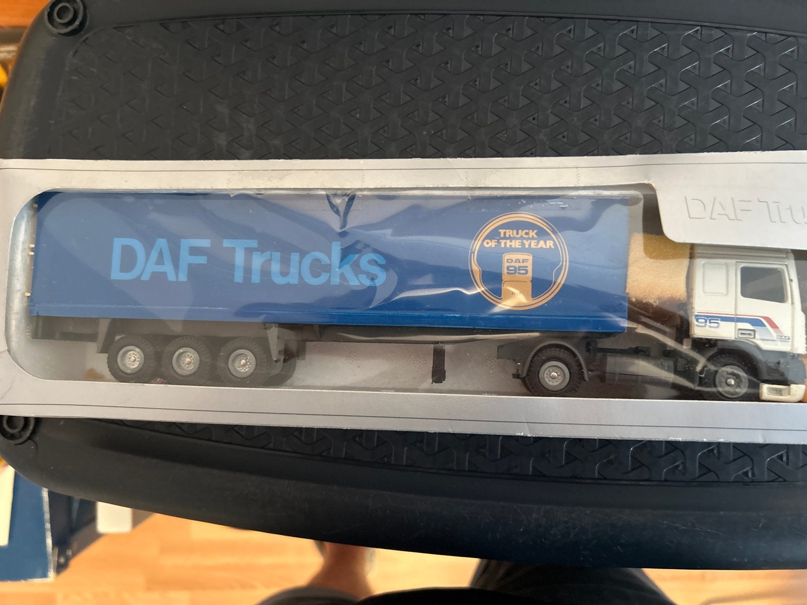 DAF 95 Liontoys schaalmodel met oplegger, Hobby en Vrije tijd, Ophalen of Verzenden, Zo goed als nieuw, Bus of Vrachtwagen, Lion Toys