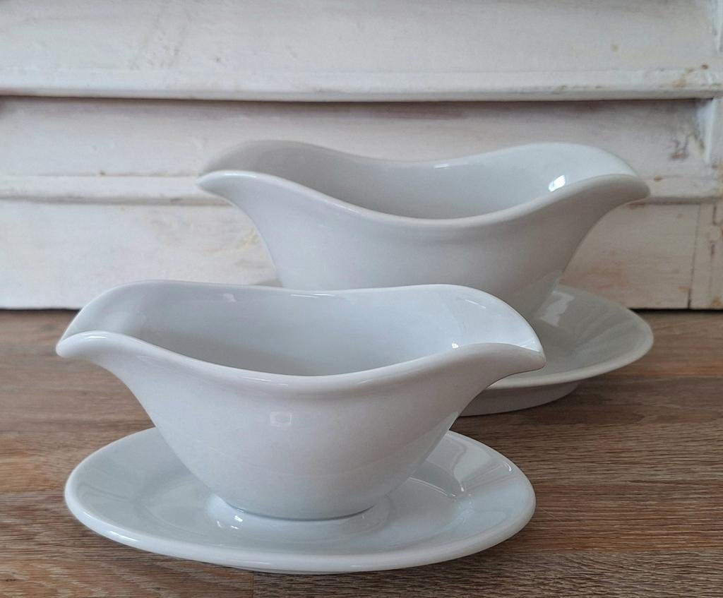 Set van 2 vintage sauskommen, P. Regout en Mosa, Ophalen of Verzenden