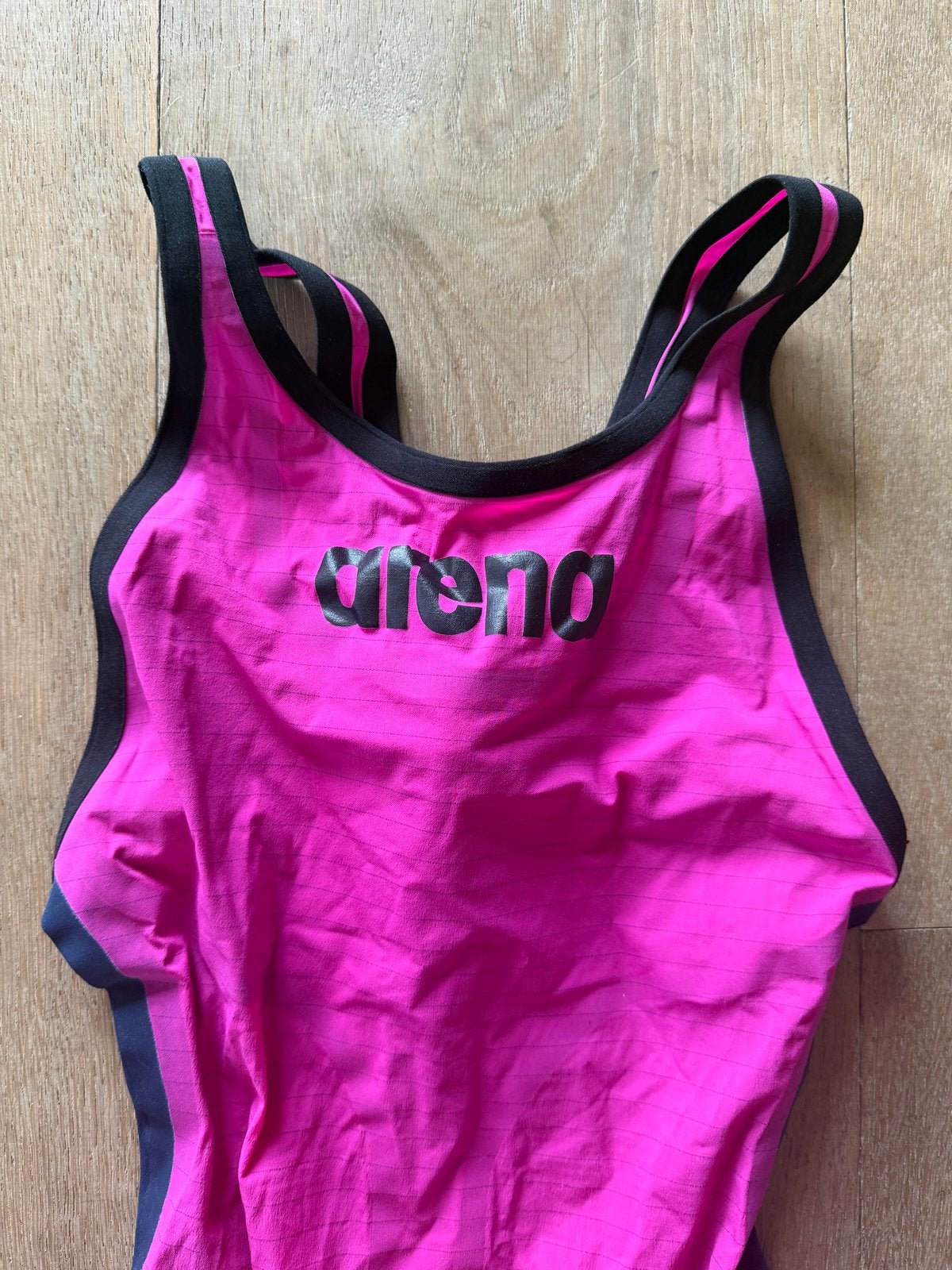 Arena Powerskin D30 - Roze/Zwart wedstrijdzwempak, Ophalen of Verzenden, Gedragen, Roze, Badpak