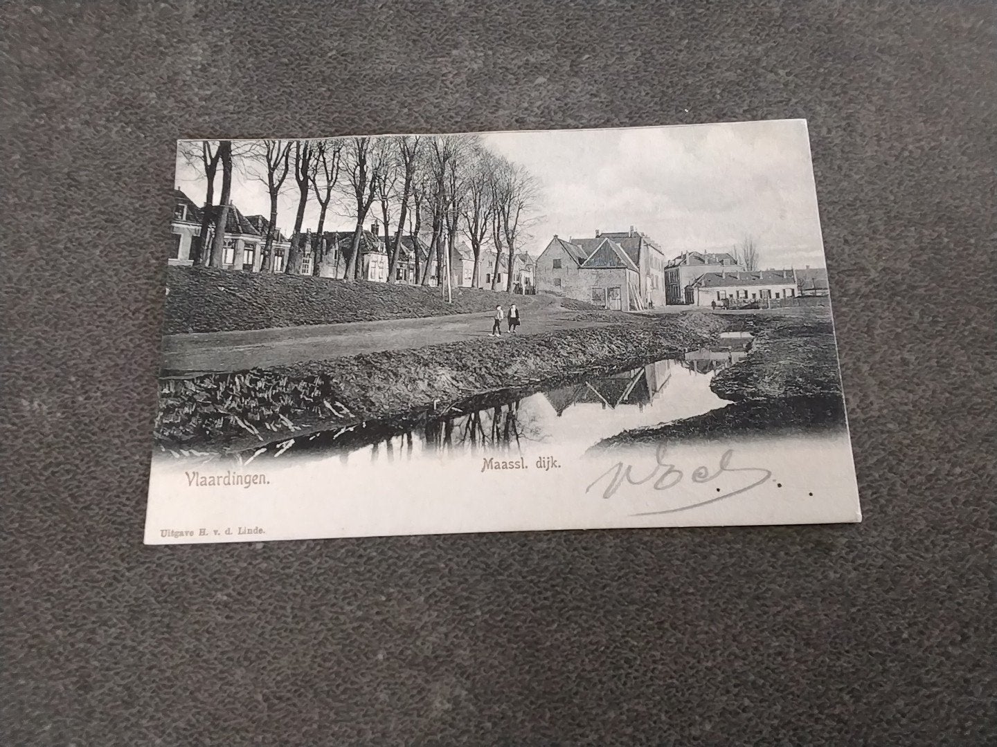 Vlaardingen  Maassluisdijk 1902, Ophalen of Verzenden, Voor 1920, Gelopen, Zuid-Holland