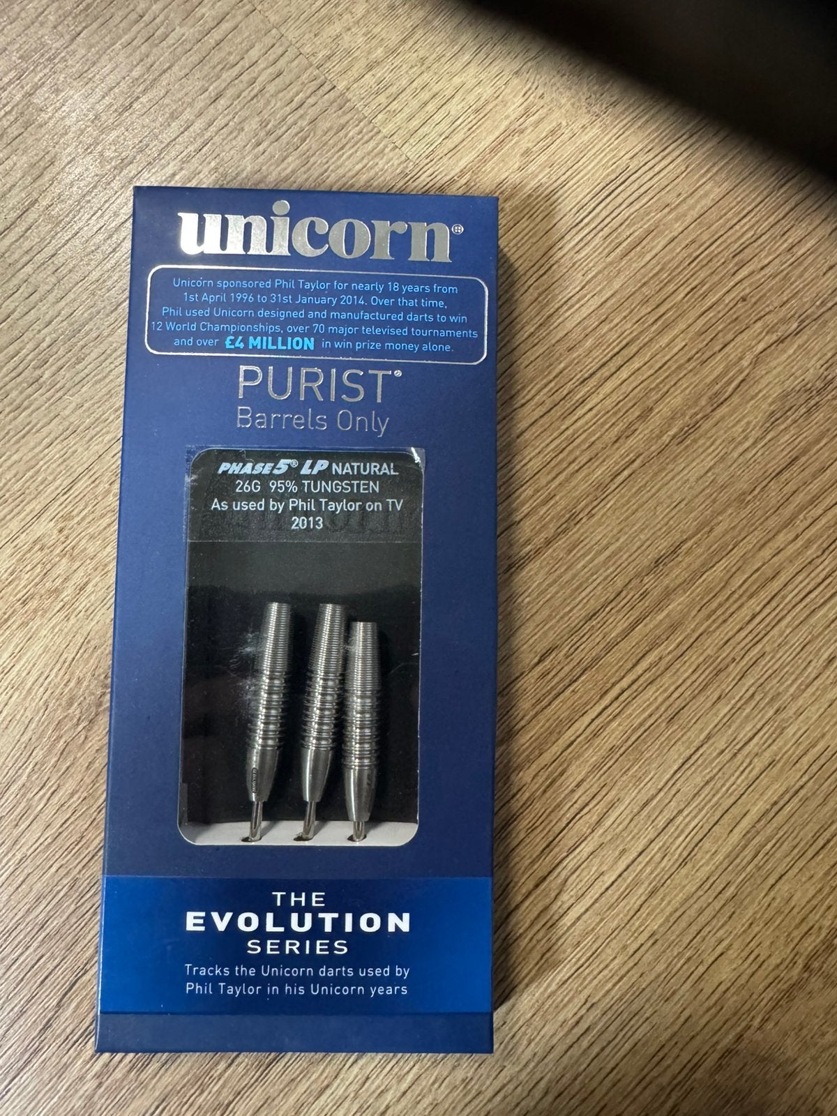Nieuwe Unicorn Purist Darts Phase 5 LP - Phil Taylor Edition, Unicorn, ., Nieuw, Ophalen of Verzenden
