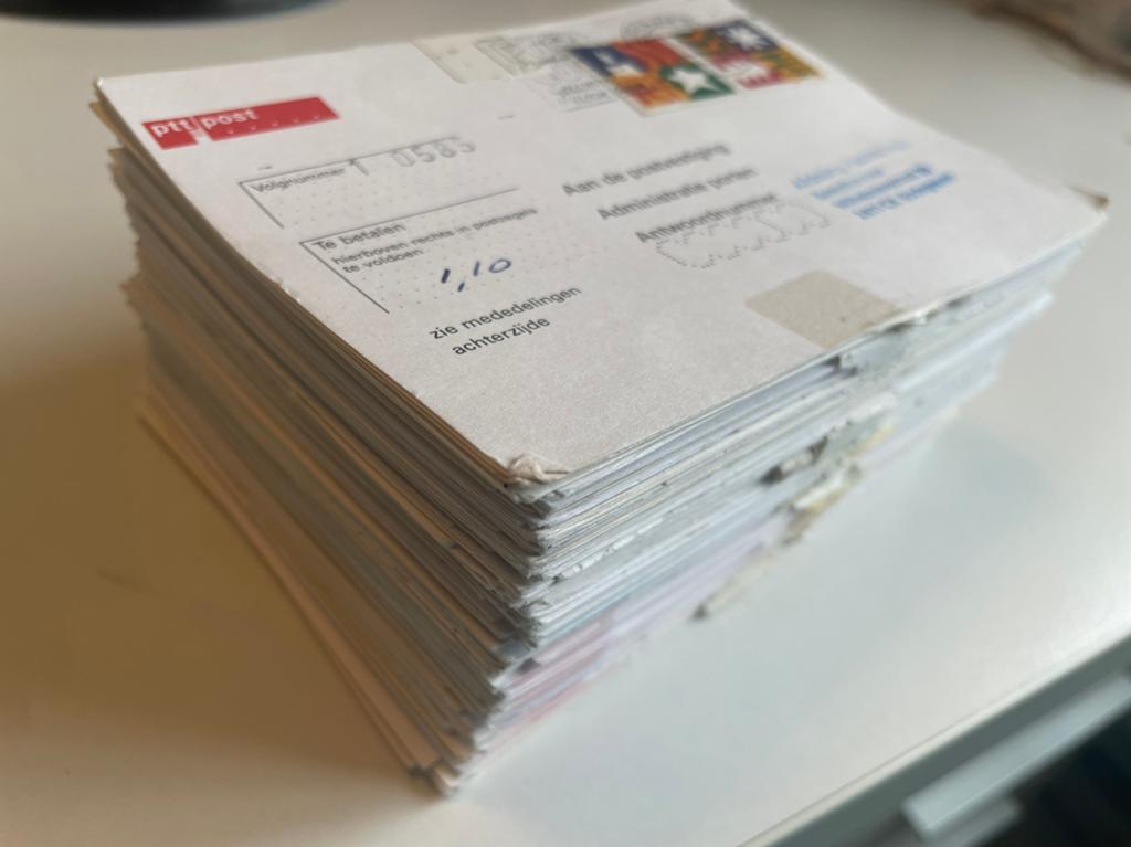 Verzameling PTT kaarten - nog  uit de Guldentijd, Postzegels en Munten, Brieven en Enveloppen | Nederland, Ophalen of Verzenden
