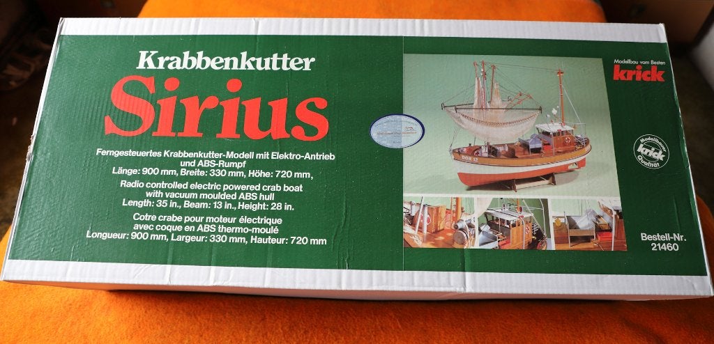 Krick Krabbenkutter Sirius Modelbouwkit, Ophalen, Nieuw, Groter dan 1:32, Overige merken