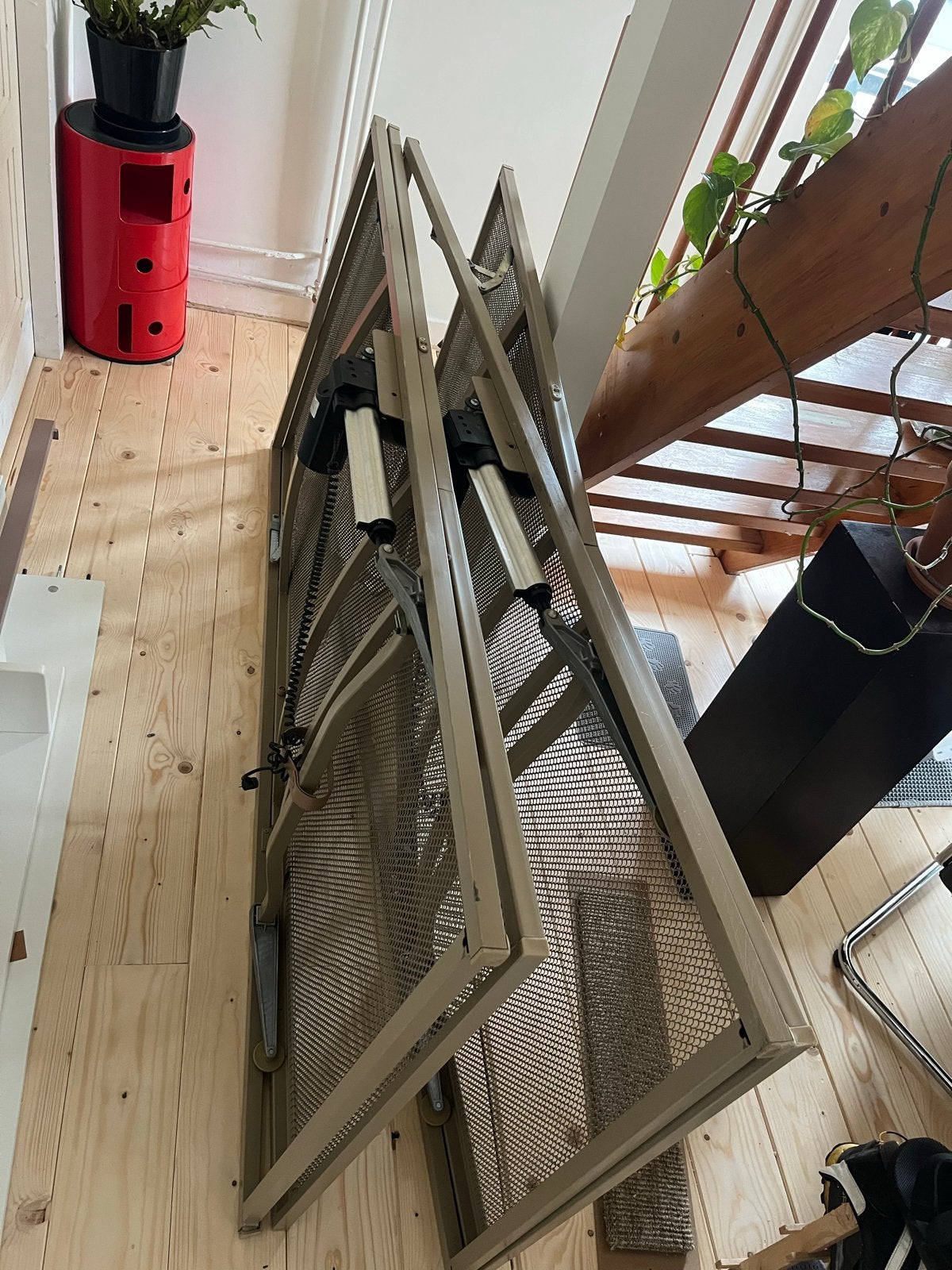Auping Auronde 190 x 180 cm met hoofbord en nachtkastjes, Ophalen, Wit, Tweepersoons, Overige maten