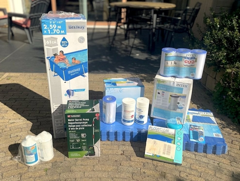 NIEUW Zwembad kompleet, Ophalen, Minder dan 80 cm, Nieuw, Minder dan 200 cm