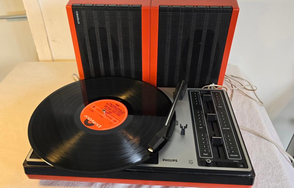 Philips 22GF380 vintage platenspeler in werkende goede staat, Ophalen of Verzenden, Philips
