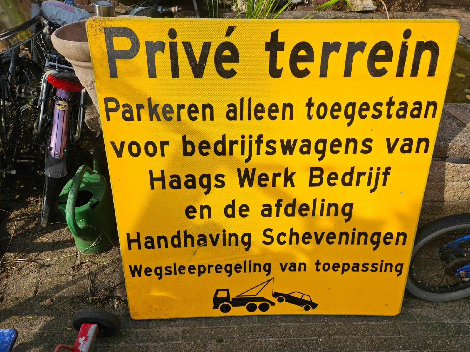 verkeer/gebodsbord, Ophalen